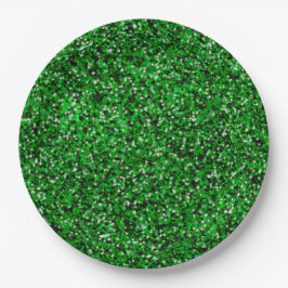 St. Patrick's Day schitteren glitter kelly groen Papieren Bordje