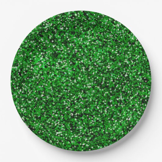 St. Patrick's Day schitteren glitter kelly groen Papieren Bordje (Voorkant)