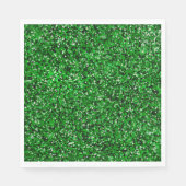 St. Patrick's Day schitteren glitter kelly groen Servet (Voorkant)