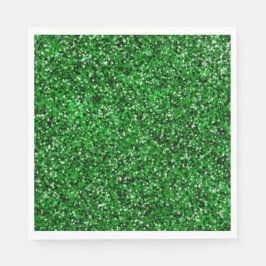 St. Patrick's Day schitteren glitter kelly groen Servet