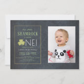 St. Patrick's Day schoolbord foto 1e verjaardag Kaart (Voorkant)