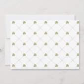 St. Patrick's Day schoolbord foto 1e verjaardag Kaart (Achterkant)