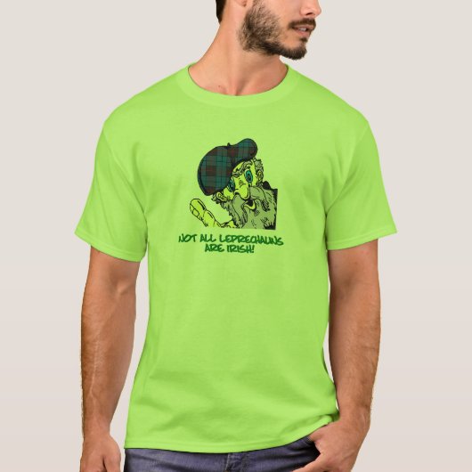 St. Patrick's Day Scottish Leprechaun Shirt (Voorkant)