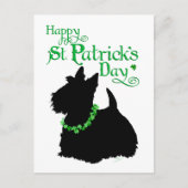 St Patrick's Day Scottish Terrier Briefkaart (Voorkant)