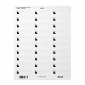 St Patrick's Day Scottish Terrier Etiket (Full Sheet)