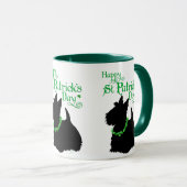 St Patrick's Day Scottish Terrier Mok (Voorkant rechts)