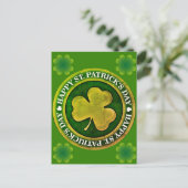 St Patrick's Day Seal Briefkaart (Staand voorkant)