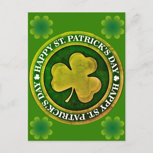 St Patrick's Day Seal Briefkaart (Voorkant)