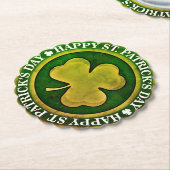 St Patrick's Day Seal Kartonnen Onderzetters (Gekanteld)