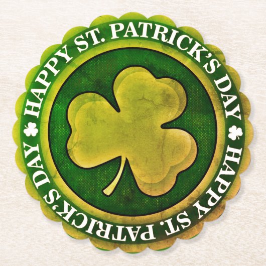 St Patrick's Day Seal Kartonnen Onderzetters (Voorkant)