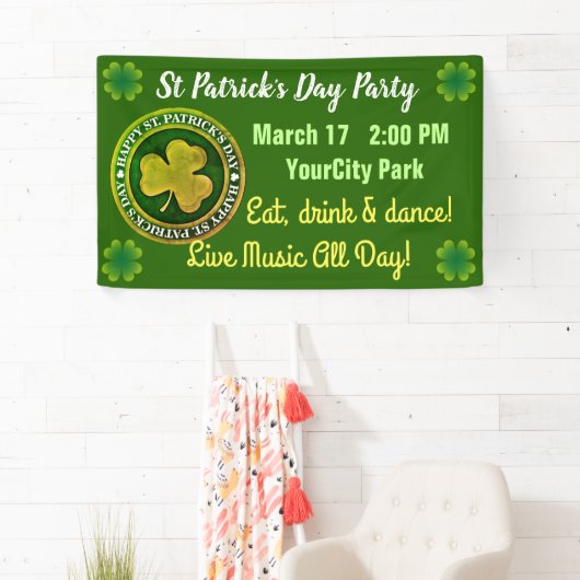 St Patrick's Day Seal Spandoek (Insitu)