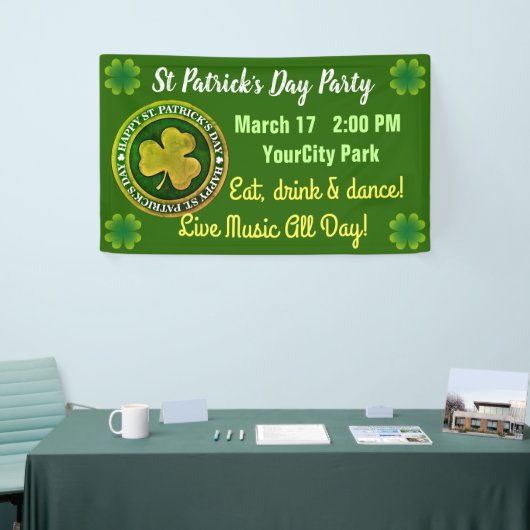 St Patrick's Day Seal Spandoek (Beurs)