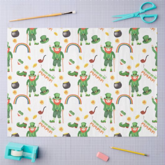 St Patrick's Day Series Design 10 Tissuepapier (Craft)