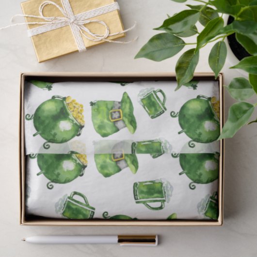 St. Patricks Day Series Design 1 Tissuepapier (Geschenk)