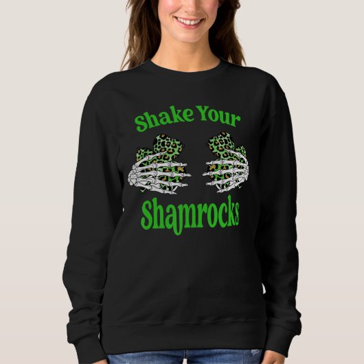 St Patrick's Day Shake Your Shamrocks C Trui (Voorkant)