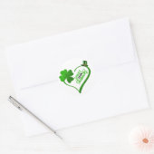St. Patrick's Day Shake Your Shamrocks Ronde Sticker (Envelop)