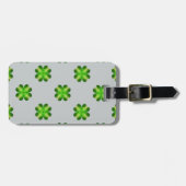 St. Patrick's Day Shamrock Achtergrond Bagagelabel (Voorkant horizontaal)