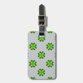 St. Patrick's Day Shamrock Achtergrond Bagagelabel (Voorkant verticaal)