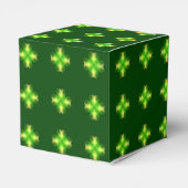 St. Patrick's Day Shamrock Achtergrond Bedankdoosjes (Achterkant)