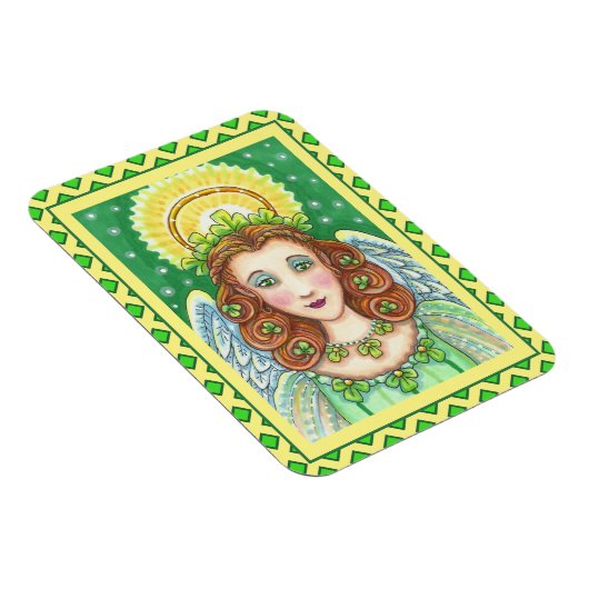 ST. PATRICK'S DAY SHAMROCK ANGEL, IRISH BLESSINGS MAGNEET (Rechterzijde)
