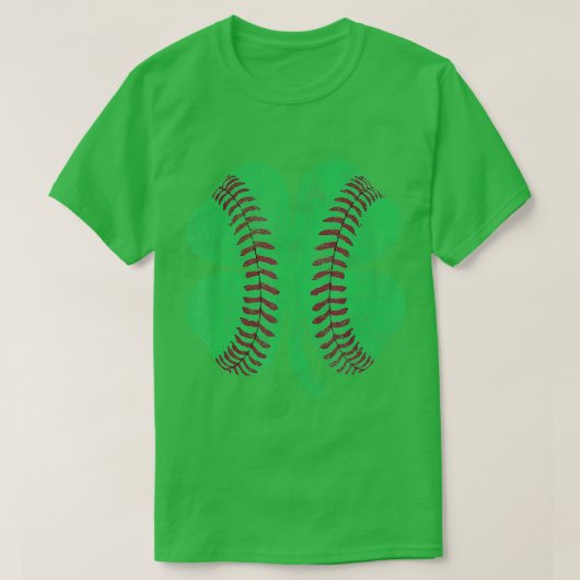 St. Patricks Day Shamrock Baseball Saint Paddys Ki T-shirt (Design voorkant)