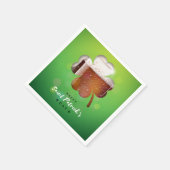 St. Patrick's Day Shamrock Beer Servet (Hoek)