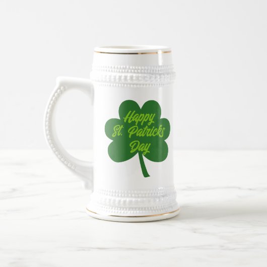  St. Patrick's Day Shamrock Bierpul (Links)