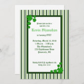 St. Patrick's Day Shamrock Birthday Invitation 5x7 Kaart (Voorkant / Achterkant)