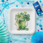 St. Patrick's Day Shamrock Bouquet Papieren Bordje (Feest)