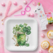 St. Patrick's Day Shamrock Bouquet Papieren Bordje (Feest)