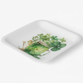 St. Patrick's Day Shamrock Bouquet Papieren Bordje (Gebogen)