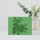 St. Patrick's Day Shamrock Briefkaart (Staand voorkant)