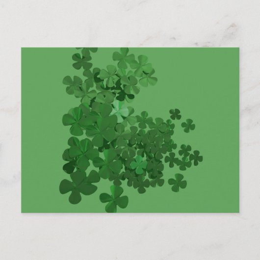 St. Patrick's Day Shamrock Briefkaart (Voorkant)