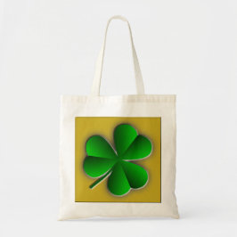 St Patricks Day Shamrock Budget Canvas tas