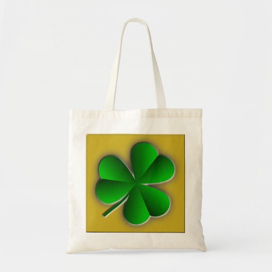 St Patricks Day Shamrock Budget Canvas tas (Voorkant)