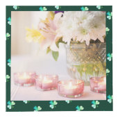 St. Patrick's Day Shamrock Butterfly Foto Cube Kubus (Voorkant)