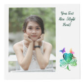 St. Patrick's Day Shamrock Butterfly Foto Cube Kubus (Rechts)