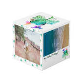 St. Patrick's Day Shamrock Butterfly Foto Cube Kubus (Achter hoekig)