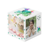 St. Patrick's Day Shamrock Butterfly Foto Cube Kubus (Voorkant hoekig)