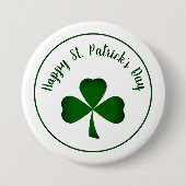 St. Patrick's Day Shamrock Button (Voorkant)
