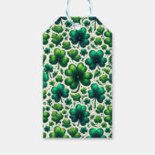 St. Patrick's Day Shamrock Cadeaubijslage Cadeaulabel (Voorkant)