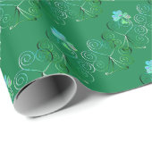 St. Patrick's Day Shamrock Cadeaupapier (Rol Hoek)