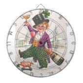 St. Patricks Day Shamrock Champagne Dartbord (Voorkant)