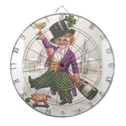  St. Patricks Day Shamrock Champagne Dartbord (Voorkant)