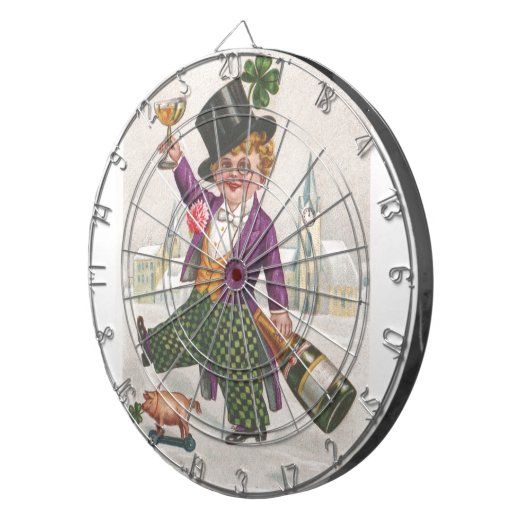 St. Patricks Day Shamrock Champagne Dartbord (Voorkant Rechts)