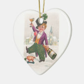  St. Patricks Day Shamrock Champagne Keramisch Ornament (Links)