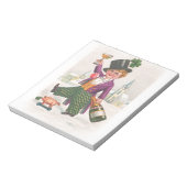  St. Patricks Day Shamrock Champagne Notitieblok (Linkerzijde)