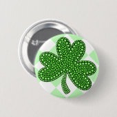 St Patricks Day Shamrock Classic Ronde Button 5,7 Cm (Voorkant /achterkant)