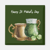 St. Patrick's Day Shamrock Clover and Pot Magnet (Voorkant)