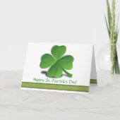 St. Patrick's Day Shamrock Clover Card Kaart (Voorkant)